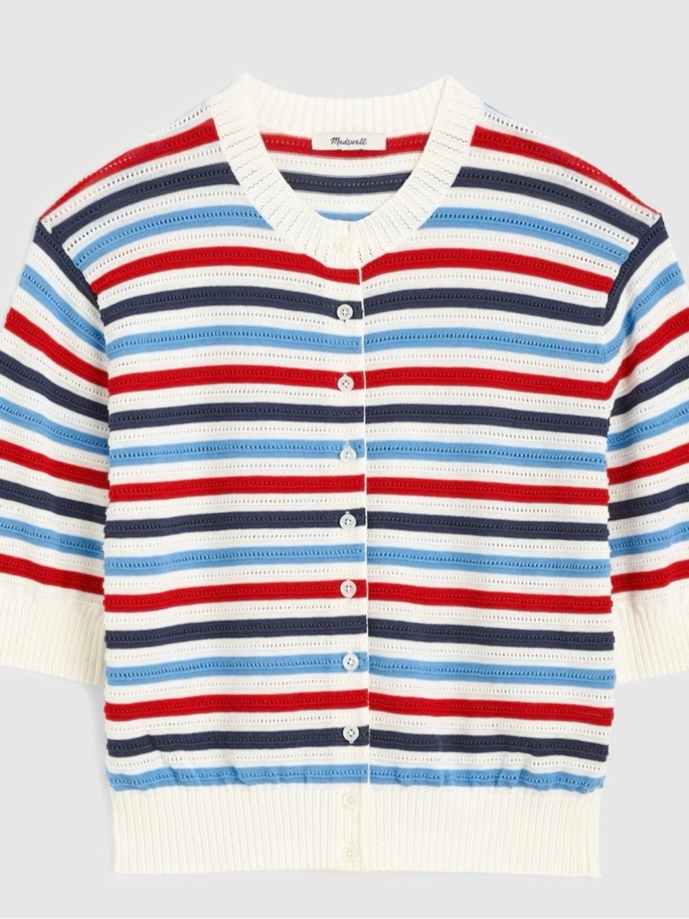 Madewell Textured Short-Sleeve Cardigan - never worn - Picture 5 of 12
